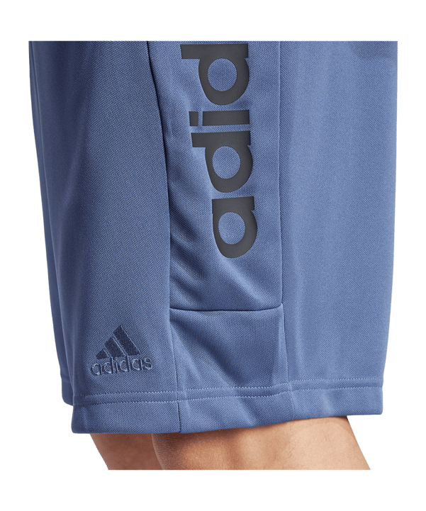 adidas Tiro Wordmark Shorts Blau Weiss - blau