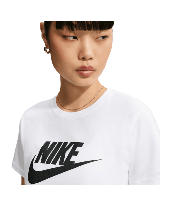 Nike Sportswear Essentials Logo T-shirt Dames Wit K100 - wit
