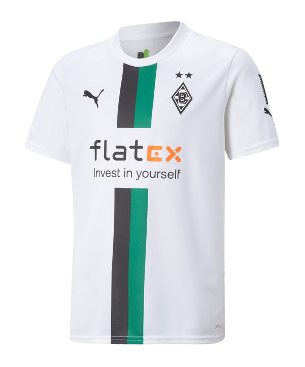 PUMA Borussia Mönchengladbach Trikot Home 2022/2023 Weiss Grün F01 - weiss