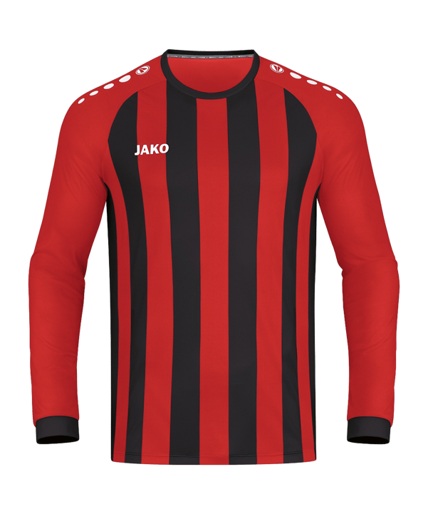 JAKO Inter Trikot Langarm Kids Rot Schwarz F111 - rot