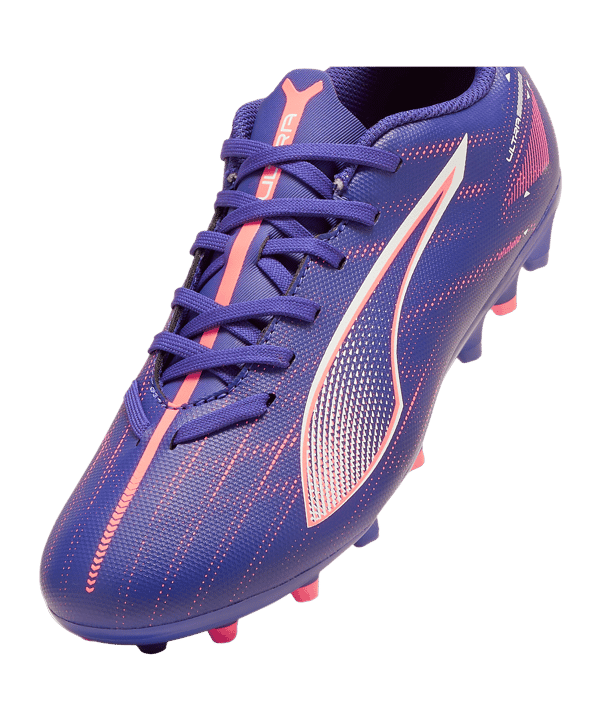 PUMA ULTRA 5 Play MG Formula Jr Kids Lila Weiss F01 - rosa