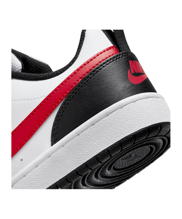 Nike Court Borough Low 2 (GS) Weiss Rot F110 - weiss