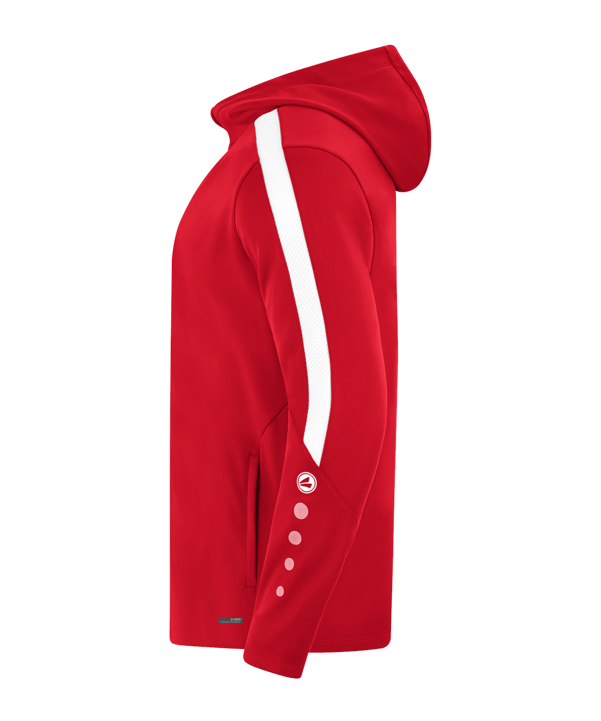 JAKO Power Kapuzenjacke Kids Rot Weiss F100 - rot
