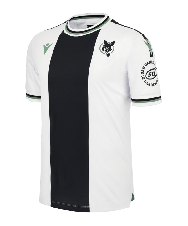 Macron Udinese Calcio Trikot Home 2023/2024 Weiss Schwarz - weiss