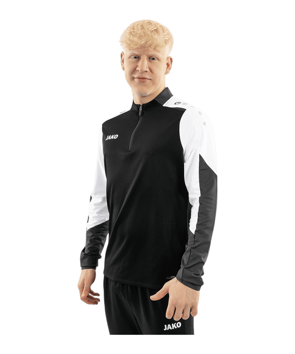 JAKO Dynamic Zip Top Sweatshirt Schwarz F826 - schwarz