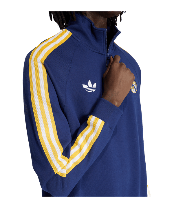 adidas Real Madrid Originals Zip Top Dunkelblau