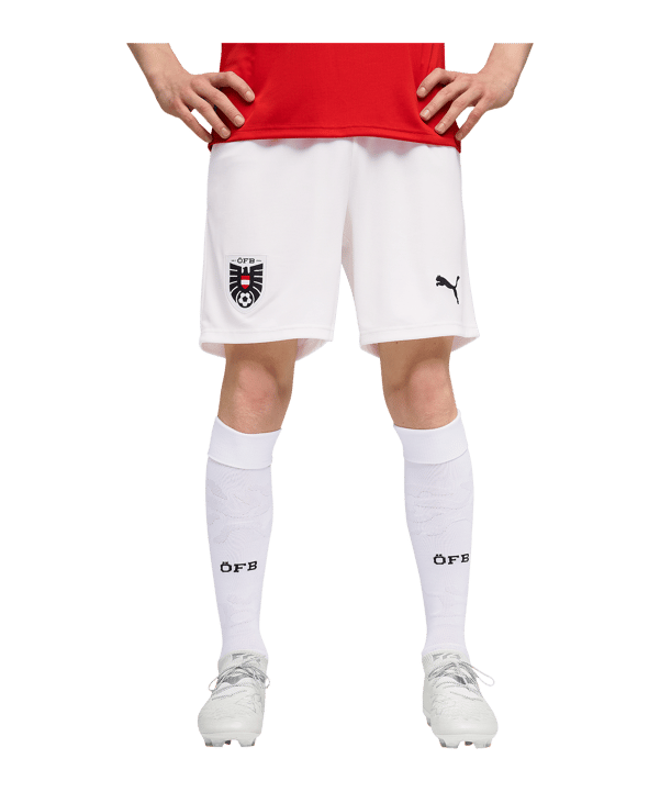 PUMA ÖFB Austria Replica Pantaloncini CM 2026 Bianco C05 - bianco