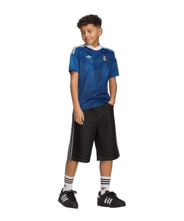 adidas EPO Griechenland Trikot Away 2026 Kids Blau - blau