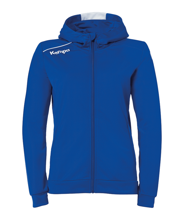 Kempa Player Kapuzenjacke Damen Blau Weiss F04 - blau