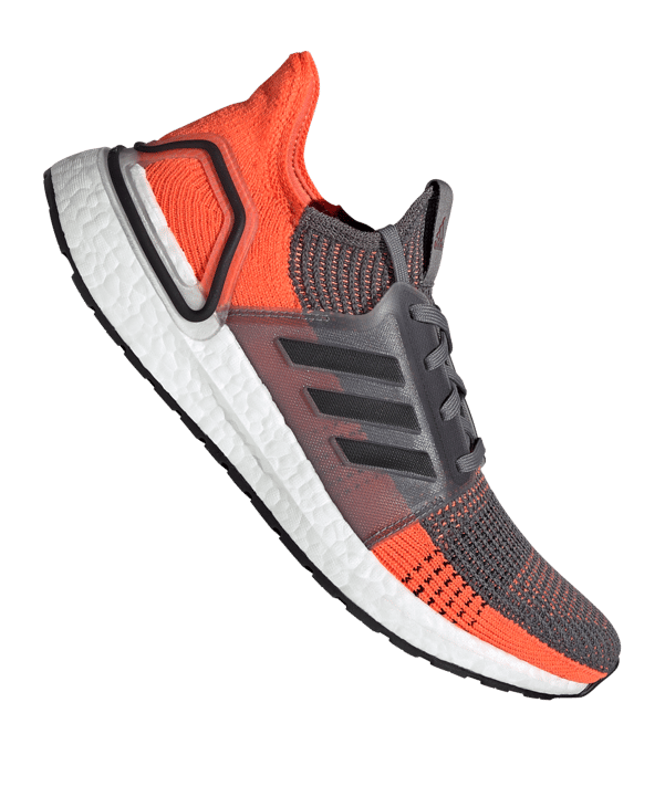 adidas Ultra Boost 19 Running Grau Schwarz - grau