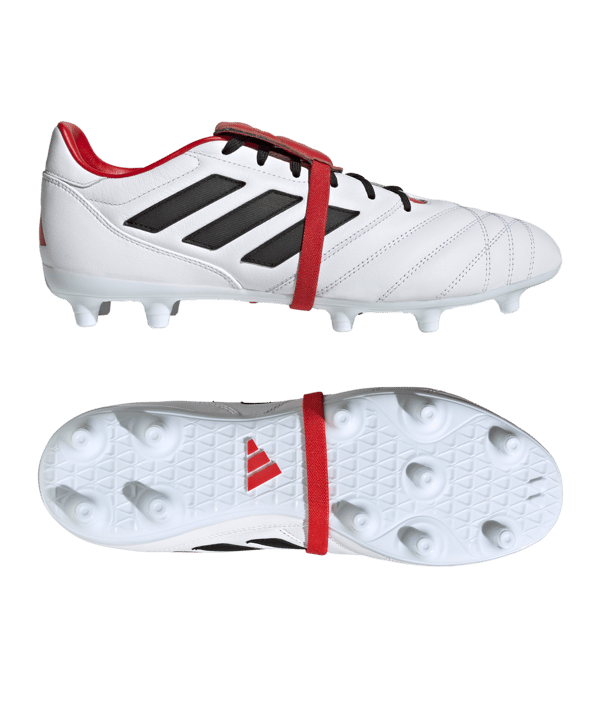 adidas COPA Gloro FG Weiss Rot Schwarz - weiss