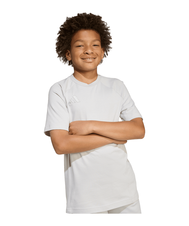 adidas Tiro 25 Travel Trainingsshirt Kids Grau - grau
