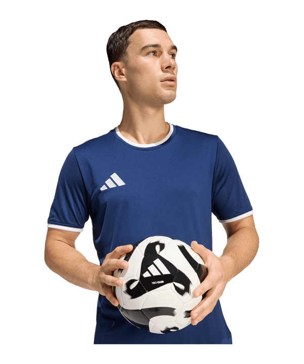 adidas Entrada 26 Trikot Dunkelblau - weiss