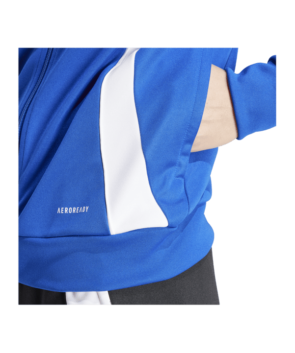 adidas Tiro 24 Trainingsjacke Damen Blau Weiss - blau