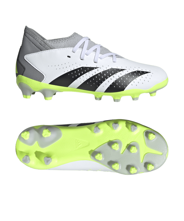 adidas Predator Accuracy.3 MG Crazyrush Kids Weiss Schwarz Gelb - weiss