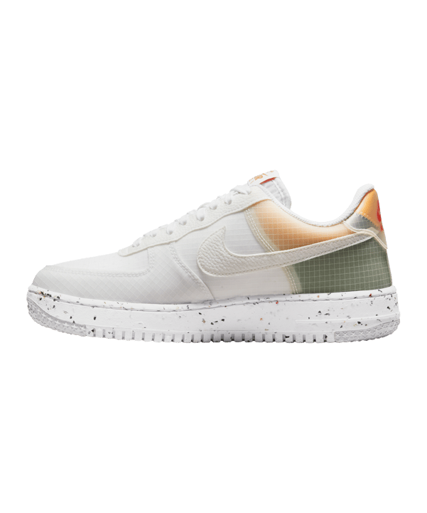 Nike Air Force 1 Crater Weiss Orange F100 - weiss