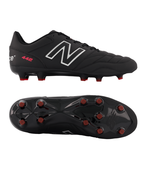 New Balance 442 V2 Team FG Schwarz Weiss FBK2 - schwarz