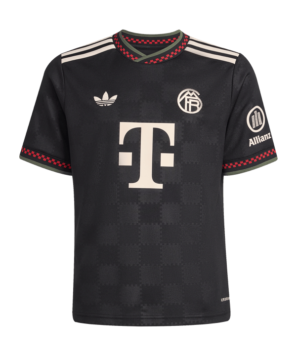 adidas FC Bayern München Trikot 3rd 2025/2026 Kids Schwarz - schwarz