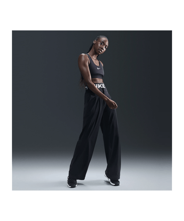 Nike Swoosh High Support Bra Sport-BH Damen Schwarz F010 - schwarz