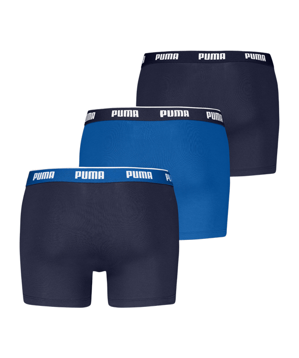 PUMA EVERYDAY BASIC 3er Pack Boxershort Blau F004