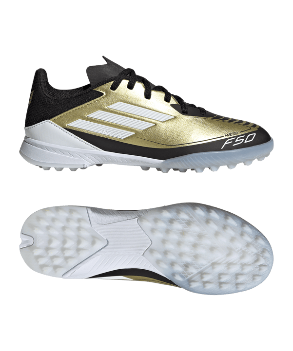 adidas F50 League TF Messi Triunfo Dorado Kids Gold Weiss - gold