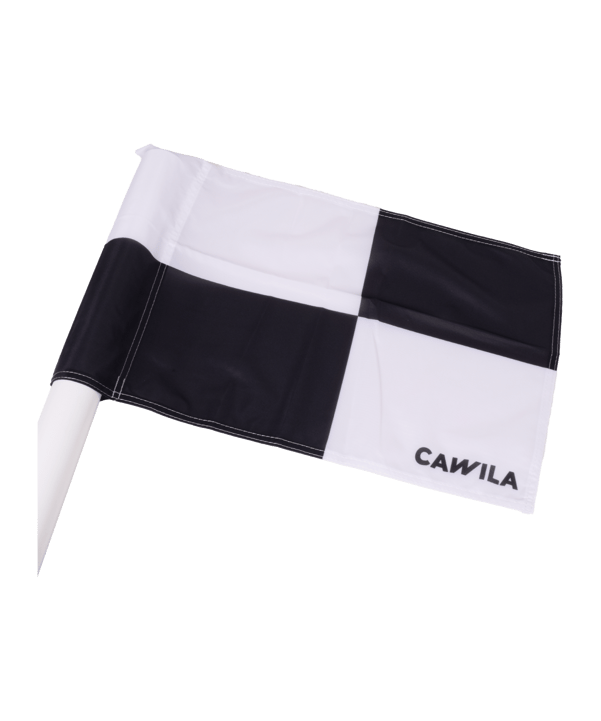 Cawila Eckfahne 45x45cm Weiss Schwarz - weiss
