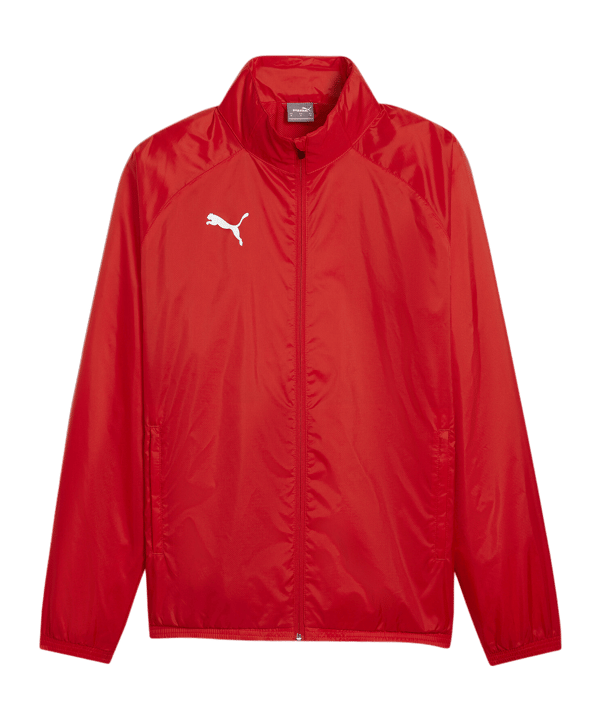 PUMA teamGOAL Allwetterjacke Rot Weiss F01 - rot