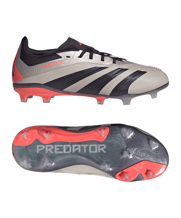 adidas Predator Elite FG Vivid Horizon Kids Grau Pink - grau