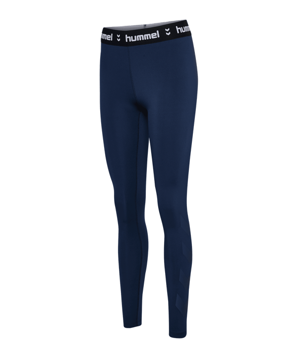 Hummel Pulse Mid Waist Tight Damen Blau F7459 - blau