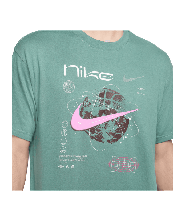 Nike M90 Basketball T-Shirt Grün F361 - gruen