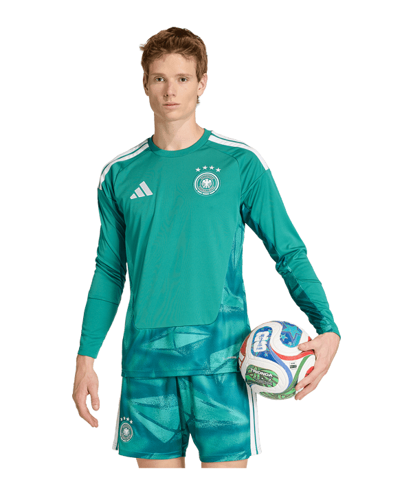 adidas DFB Deutschland Torwarttrikot Langarm Home WM 2026 Grün - gruen