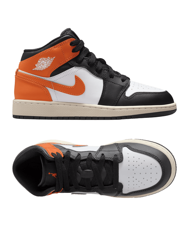 Nike Air Jordan 1 Mid Kids Schwarz F801 - schwarz