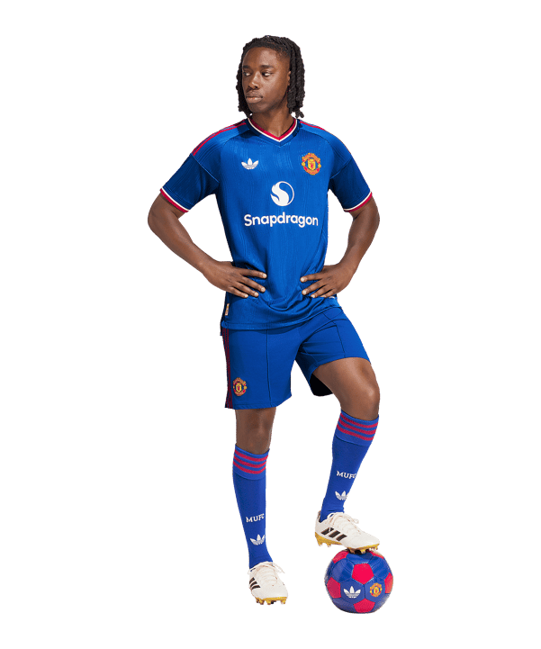 adidas Manchester United Authentic Trikot Away 2026/2027 Blau