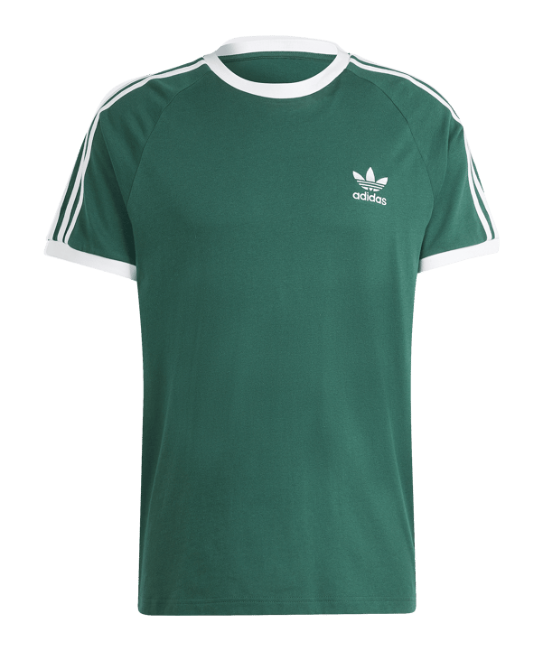 adidas Originals Adicolor 3-Stripes T-Shirt Grün - gruen