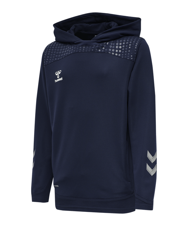 Hummel hmlLEAD Poly Hoodys Kids Blau F7026 - blau