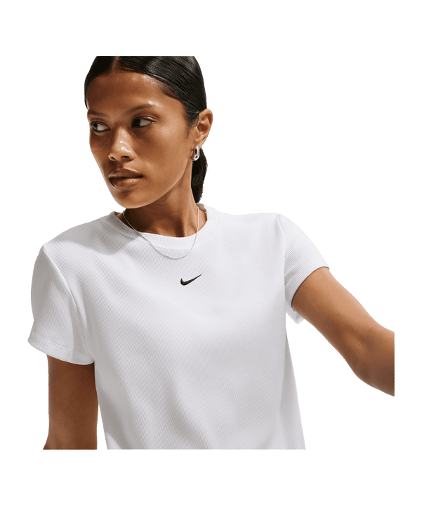 Nike NSW Rib T-Shirt Damen Weiß F100 - weiss