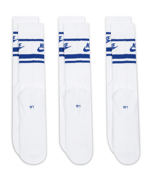 Nike Essential Crew Stripe Socken 3er Pack F105 - weiss