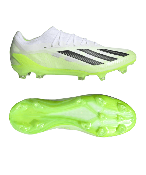 adidas X Crazyfast.1 FG Crazyrush Weiss Schwarz Gelb - weiss