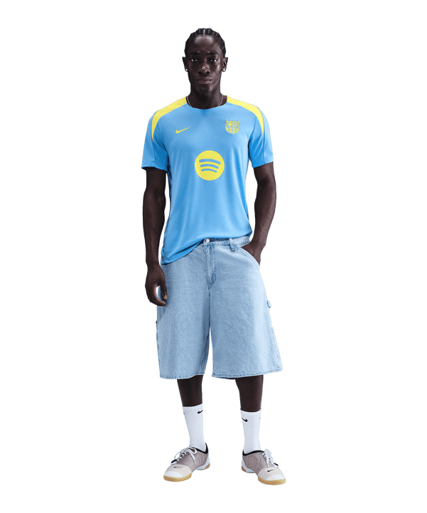 Nike FC Barcelona Strike Trainingsshirt Blau F413 - blau