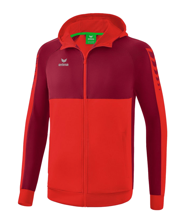 Erima SIX WINGS Kapuzenjacke Rot - rot