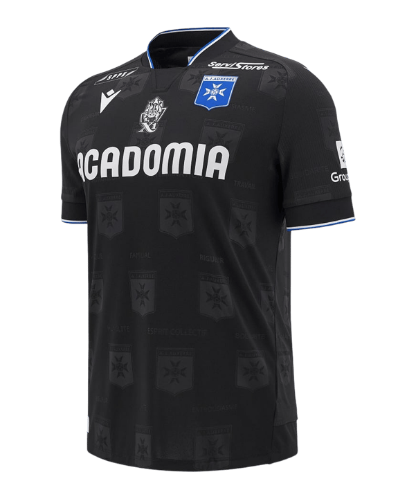 Macron AJ Auxerre Trikot Away 2024/2025 Schwarz - schwarz