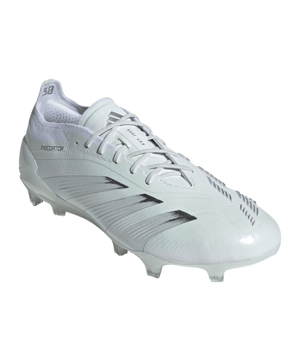 adidas Predator Elite FG Pearlized Weiss Silber Weiss - weiss