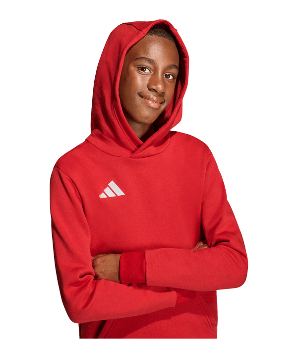 adidas Entrada 26 Hoody Kids Rot - rot