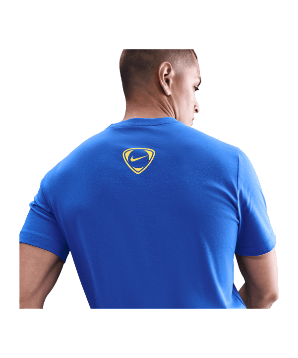 Nike M Nk Tee Total 90 2 T-Shirt Blau F480 - blau