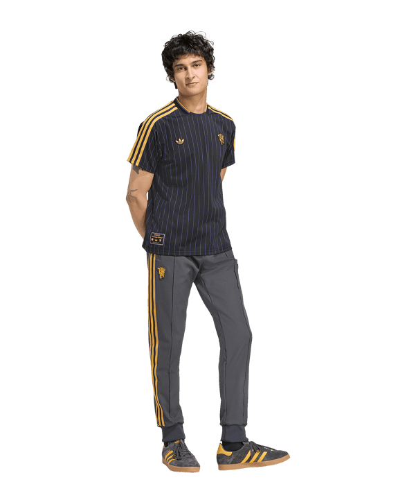 adidas Manchester United Icon Track Hose Schwarz - schwarz