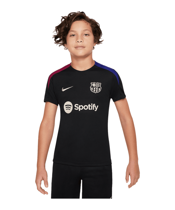 Nike FC Barcelona Strike Trainingshirt Kids Schwarz F011 - schwarz