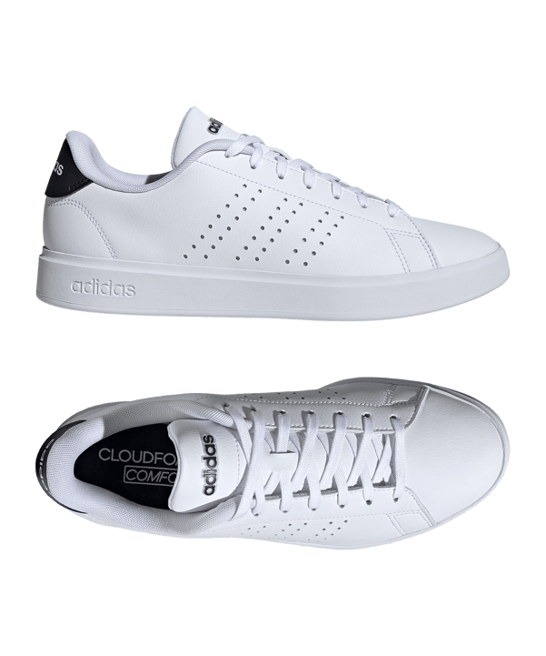 adidas Advantage 2.0 Weiss Schwarz Blau - weiss