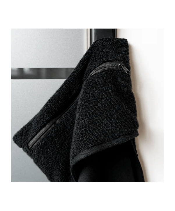 KEEPERsport 30cm x 80+15cm Handtuch Schwarz F0118 - schwarz