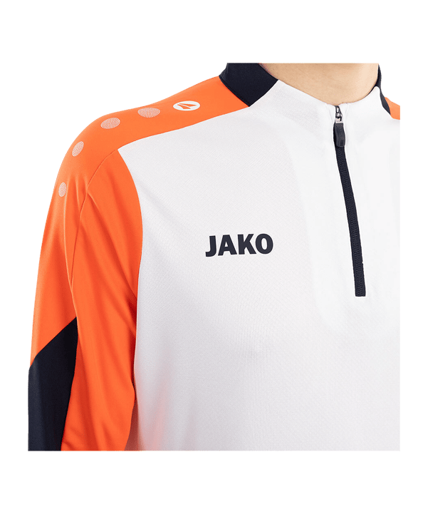 JAKO Dynamic Ziptop Sweatshirt Weiß F026 - weiss
