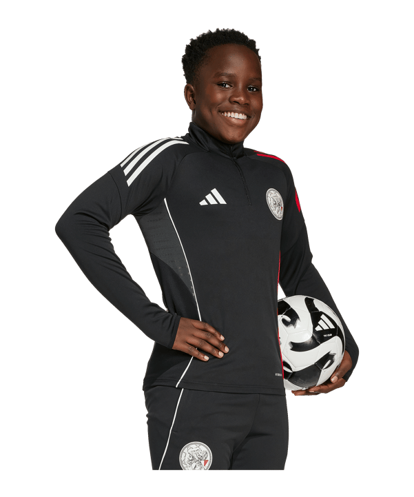 adidas Ajax Amsterdam Training Sweatshirt Kids Schwarz - schwarz